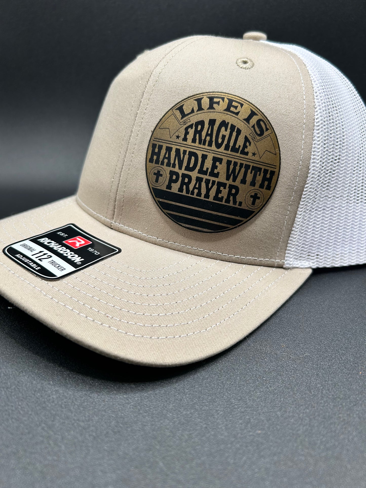 Christian Leather Patch Hat