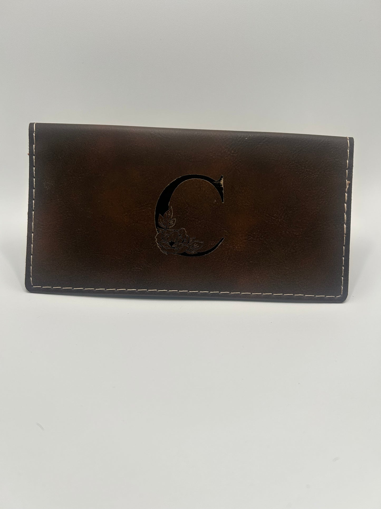 Leather Checkbook Holder